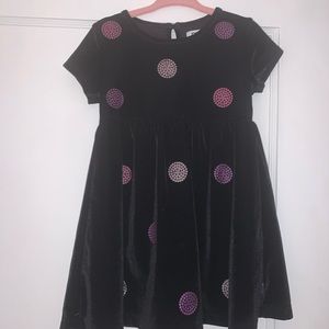 24 month DKNY black velvet dress